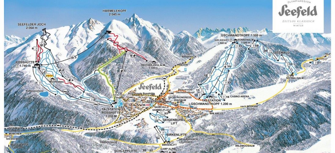 Seefeld Piste / Trail Map