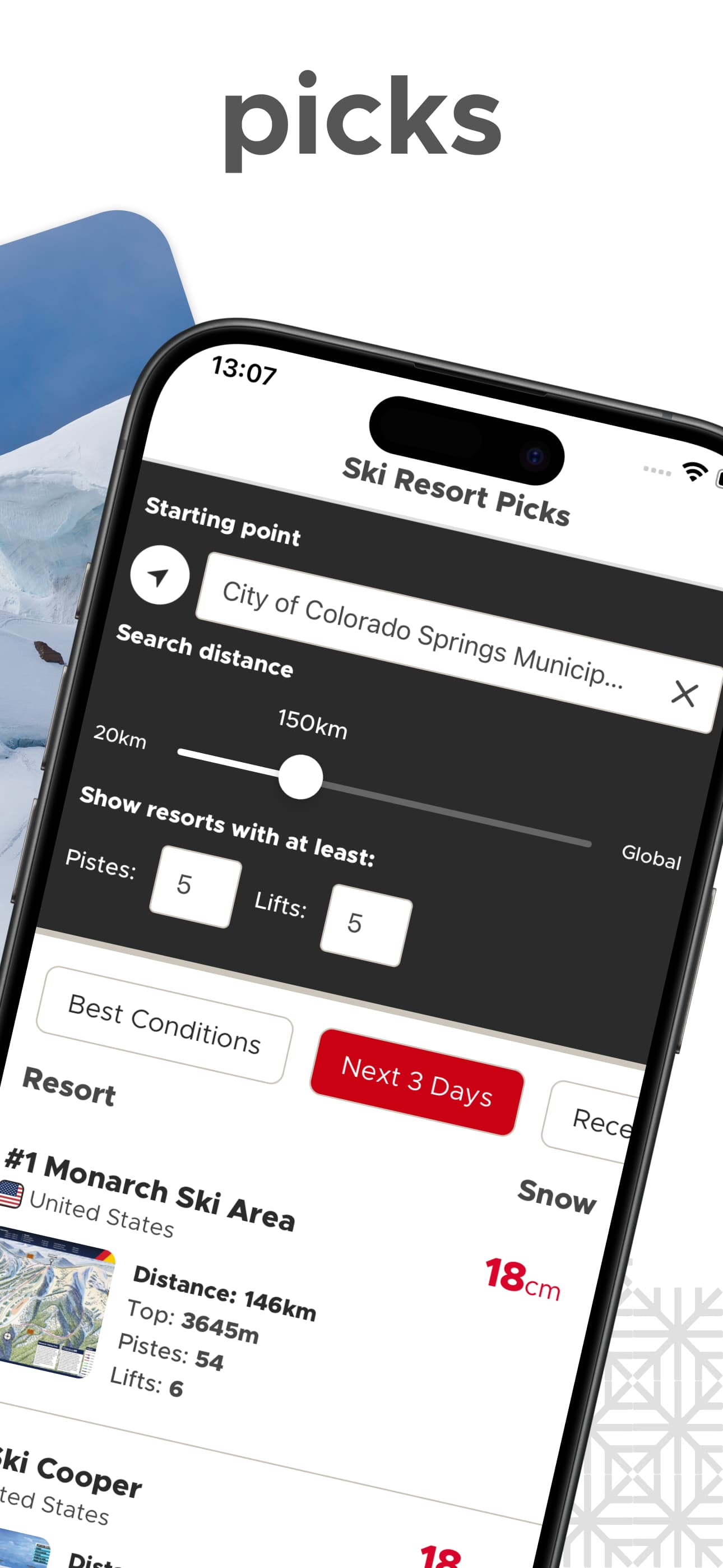 Snow-Forecast app screenshot afbeelding 6