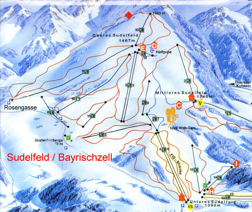 Bayrischzell/Sudelfeld Piste / Trail Map