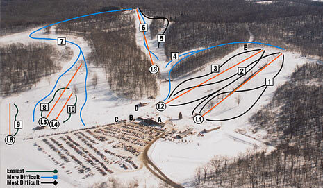 Clear Fork Piste / Trail Map
