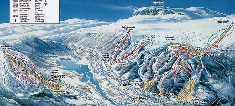 Geilo Piste / Trail Map
