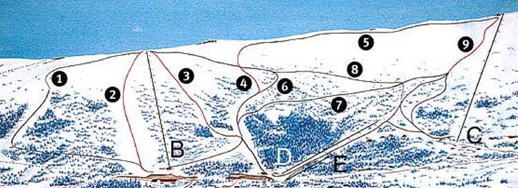 Grong Piste / Trail Map