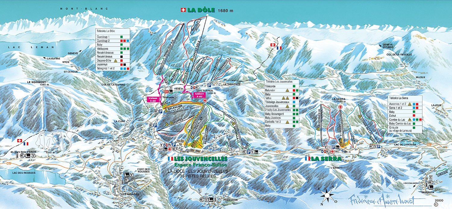 Les Rousses Piste / Trail Map