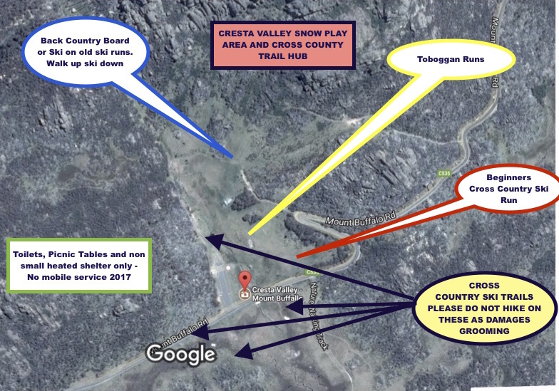 Mount Buffalo Piste / Trail Map