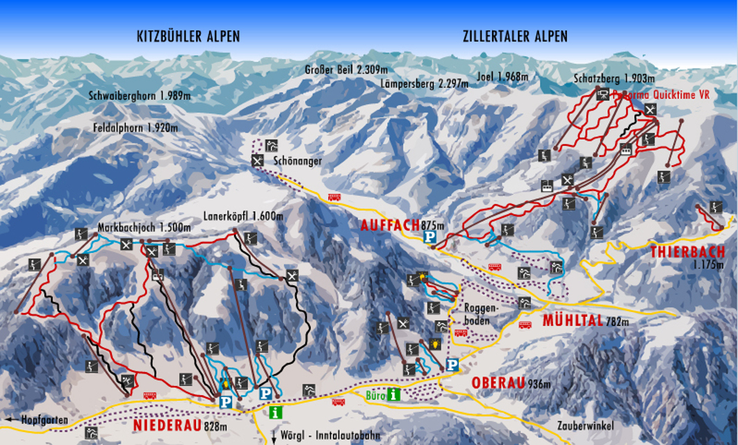 Oberau Piste / Trail Map