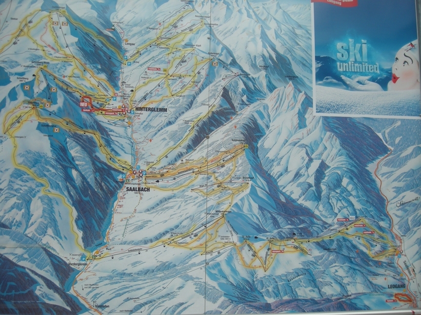 Saalfelden Piste / Trail Map