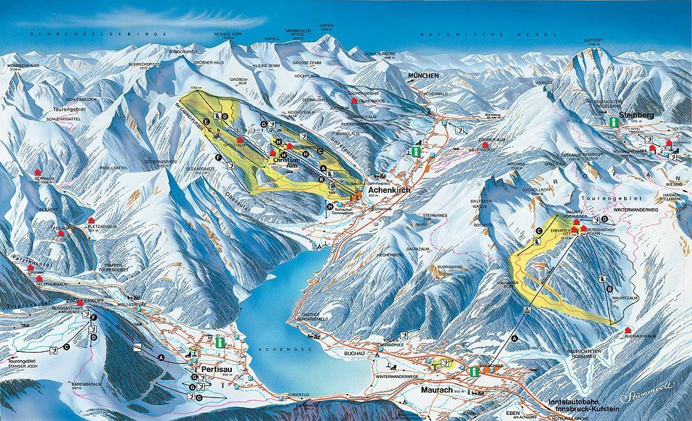 Steinberg am Rofan Piste / Trail Map