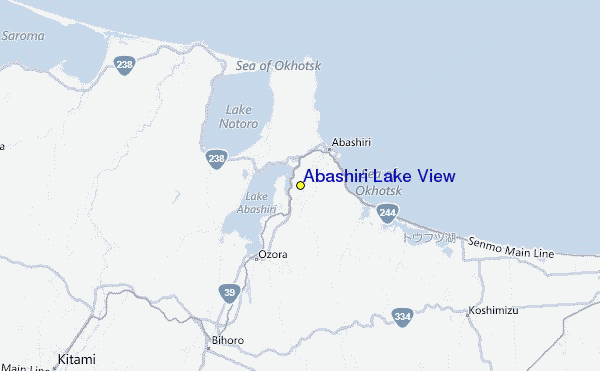 Abashiri Lake View Location Map