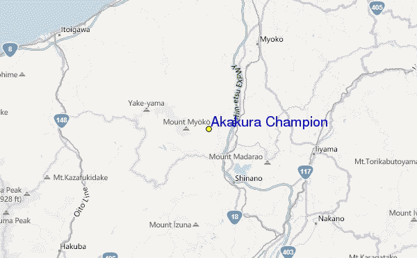 Akakura Champion Location Map