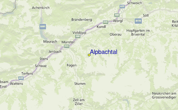 Alpbachtal Location Map
