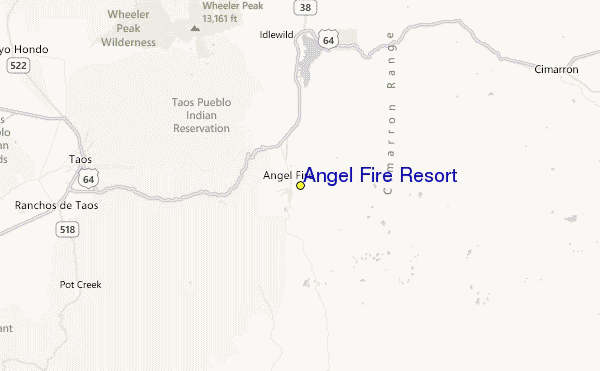 Angel Fire Resort Location Map