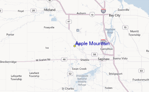 Apple Mountain Location Map