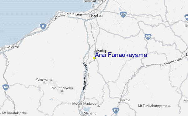 Arai Funaokayama Location Map