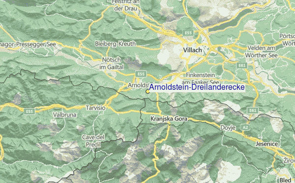Arnoldstein-Dreiländerecke Location Map