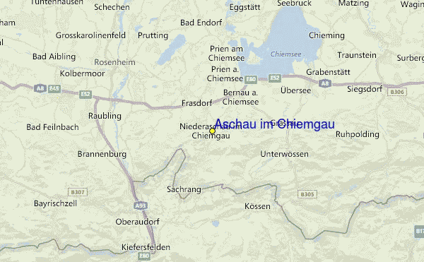 Aschau im Chiemgau Location Map