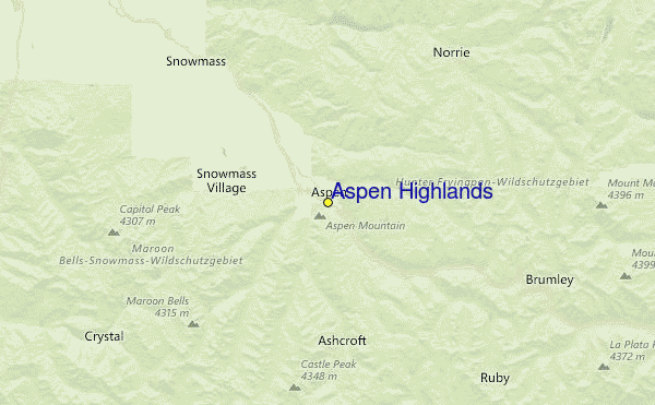 Aspen Highlands Location Map