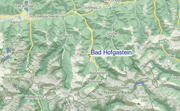 Bad Hofgastein Location Map