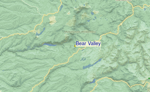 Bear Valley Location Map