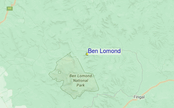 Ben Lomond Location Map