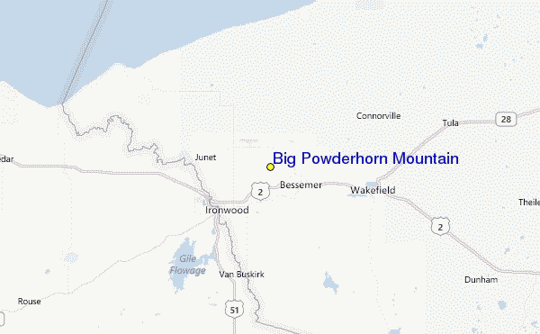 Big Powderhorn Mountain Location Map