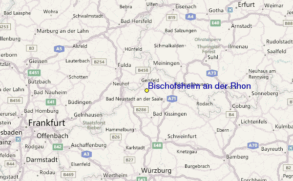 Bischofsheim an der Rhon Skigebied Gids, Lokaliteitkaart en ...