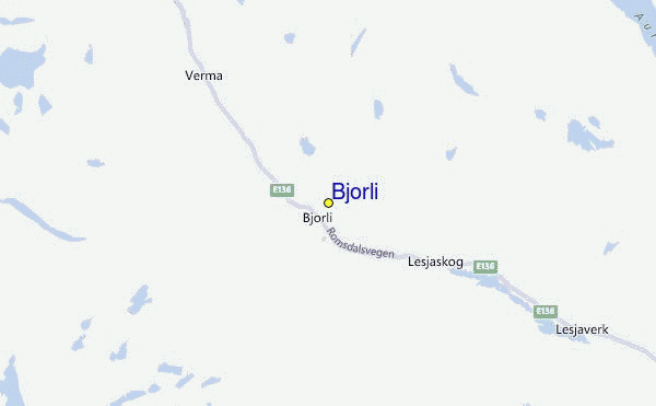 Bjorli Location Map
