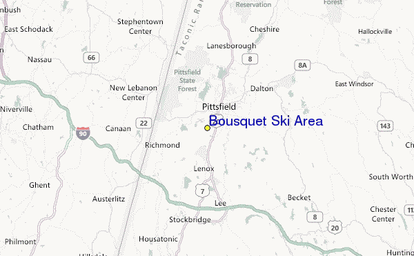 Bousquet Ski Area Location Map