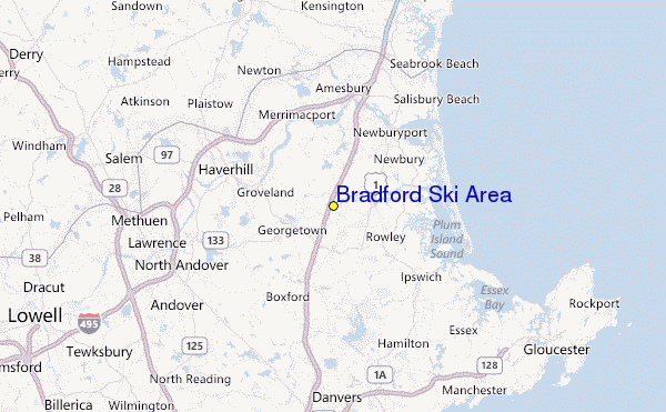 Bradford Ski Area Location Map