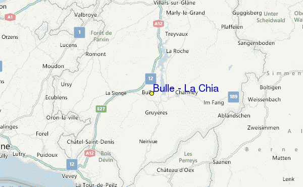 Bulle - La Chia Location Map