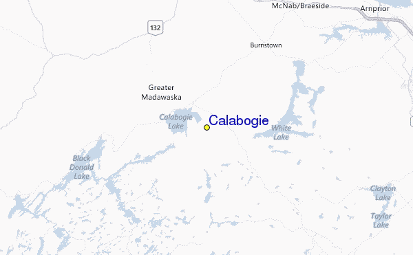 Calabogie Location Map