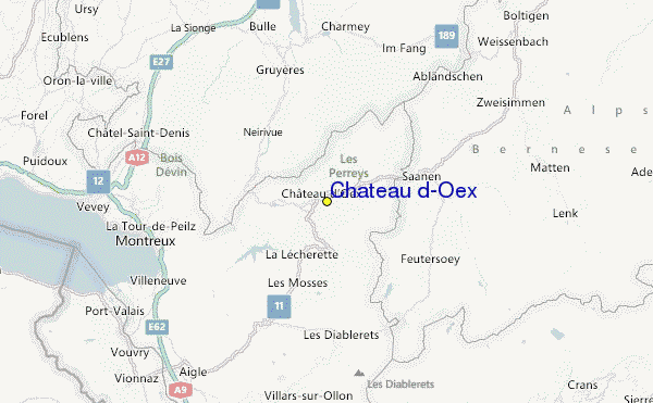 Château d'Oex Location Map