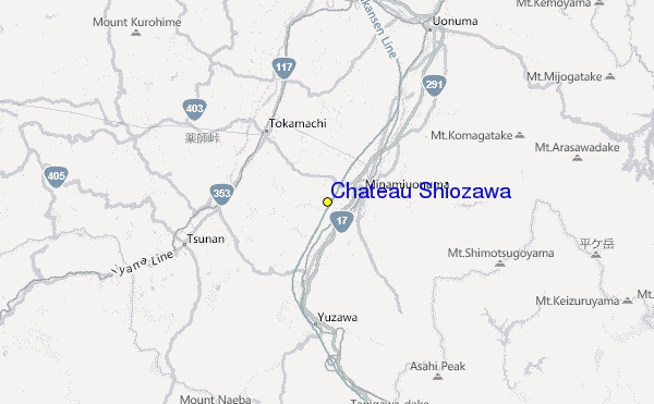 Chateau Shiozawa Location Map