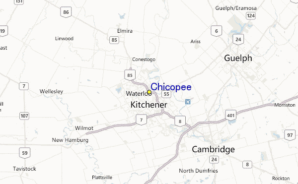 Chicopee Location Map