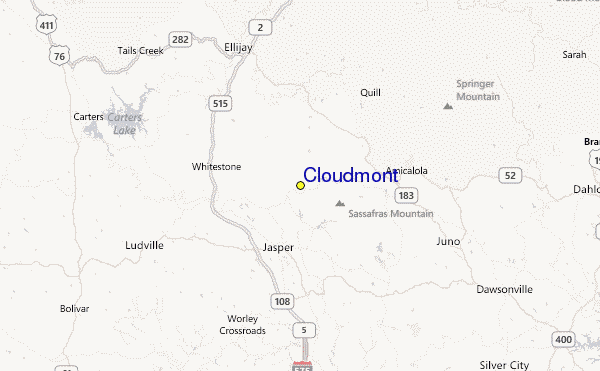 Cloudmont Location Map