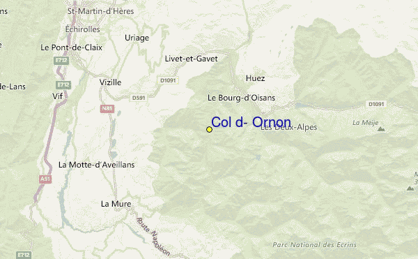 Col d' Ornon Location Map