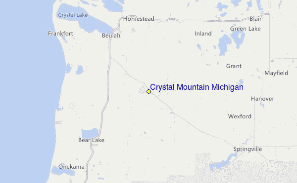Crystal Mountain Michigan Location Map