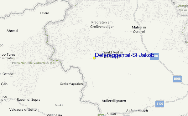 Defereggental/St Jakob Location Map
