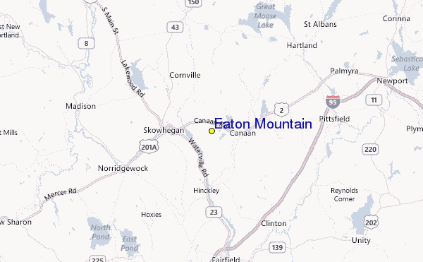 Eaton Mountain Location Map