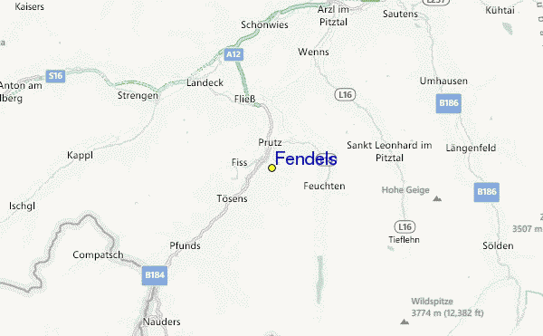Fendels Location Map
