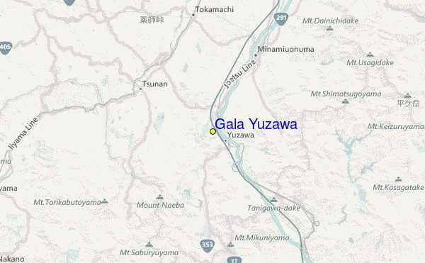 Gala Yuzawa Location Map