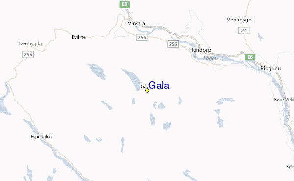 Gålå Location Map
