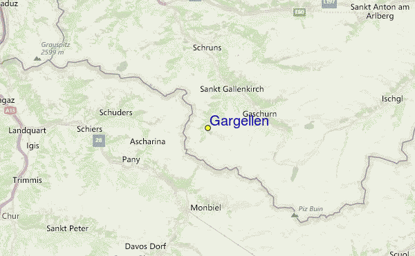 Gargellen Location Map