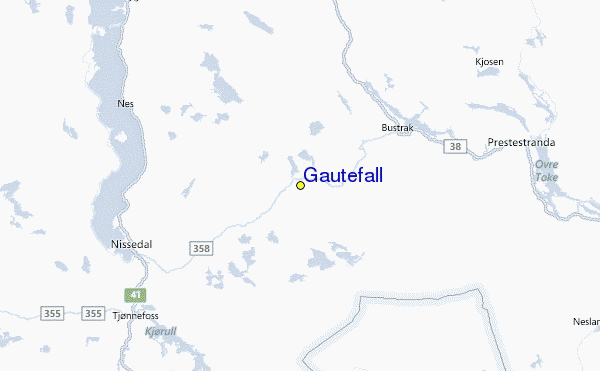 Gautefall Location Map