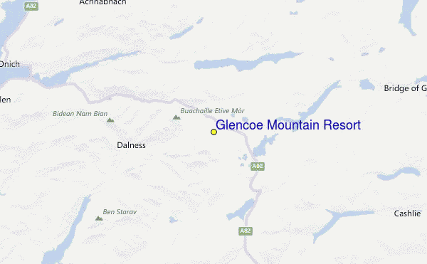 Glencoe Mountain Resort Location Map