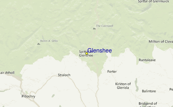 Glenshee Location Map