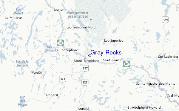 Gray Rocks Location Map