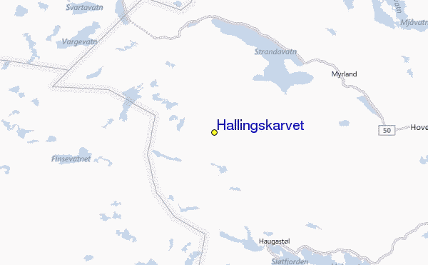 Hallingskarvet Location Map