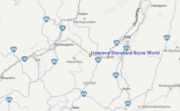 Heavens Sonohara Snow World Location Map
