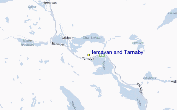 Hemavan and Tärnaby Location Map
