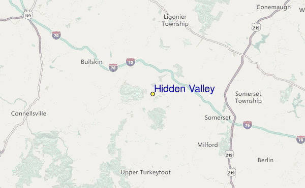 Hidden Valley Location Map
